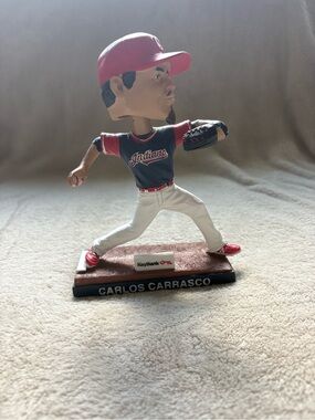 Carlos Carrasco Cleveland Indians Bobblehead - Red, Navy, White